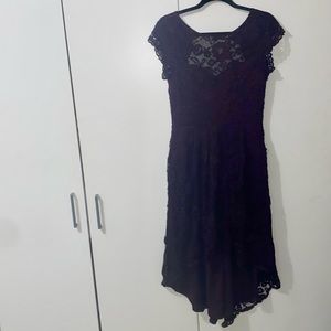 Le chateau dark purple lace dress